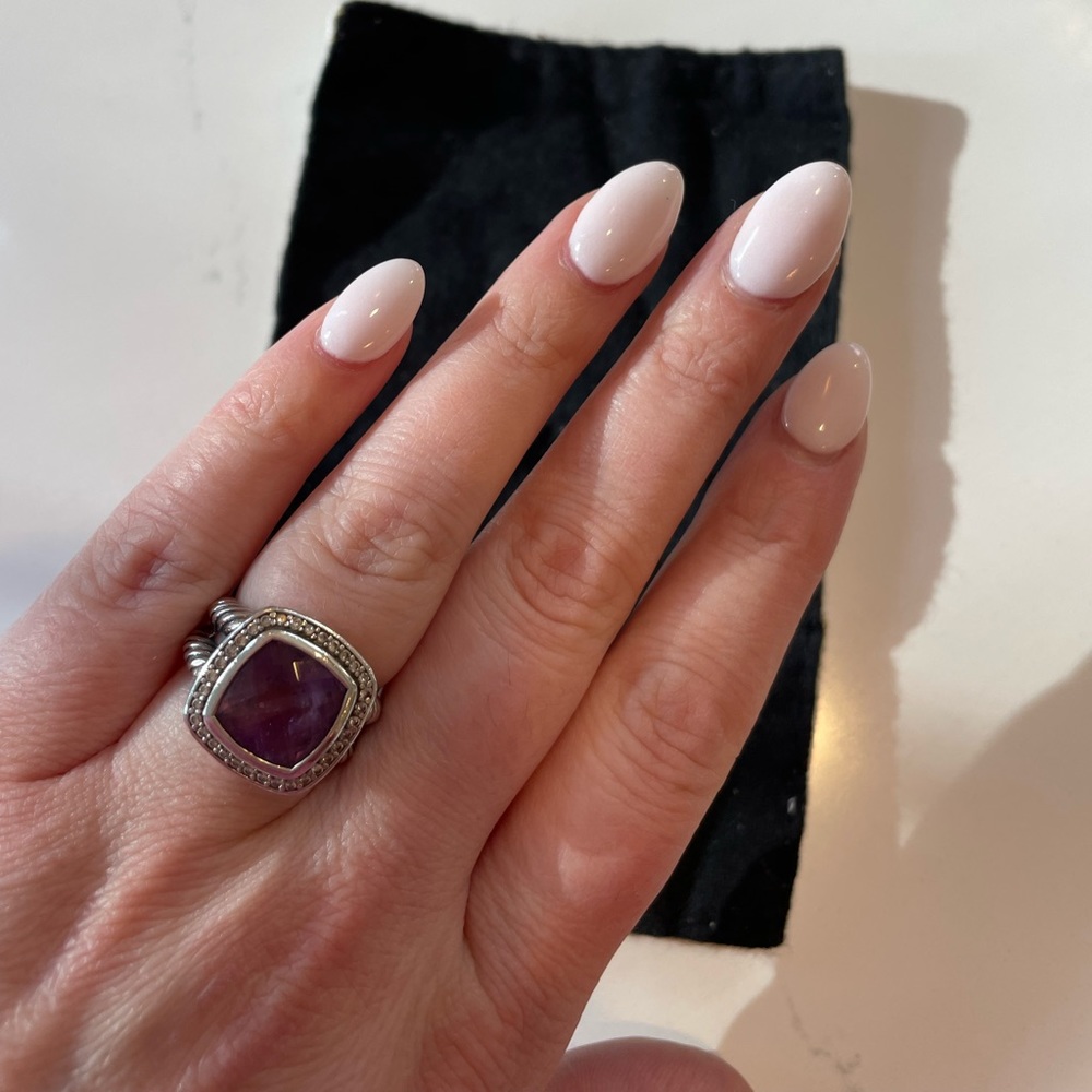 David Yurman Amethyst ring size 7 - Picture 3 of 4